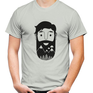 Kaos Siluet Hutan Jenggot