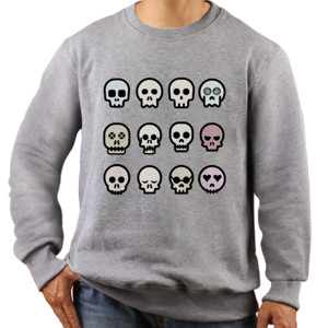 Jaket Sweater Emotiskull