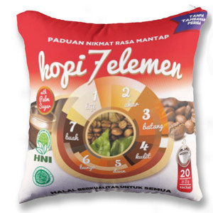 Bantal Kopi 7 Elemen 2 sisi