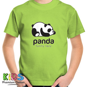 Kaos ANAK KARAKTER PANDA FUNNY LAZY