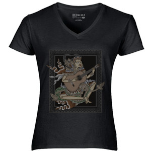 Kaos wayang melody v1 black