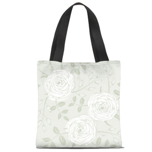 Tas Tote Fullprint Bunga