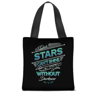Tas Tote Fullprint Stars Can't Shine Without Darkness