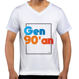 Kaos  Kaos Pria Gen 90 V-Neck by Co_mbro