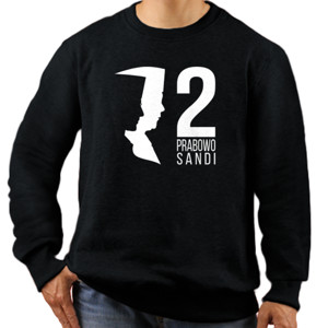 Jaket Sweater Siluet Prabowo Sandi Putih