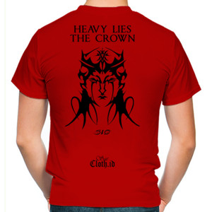 Kaos 510 Heavy Lies The Crown (Logo Hitam)