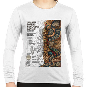 Kaos Kaos Topeng Kuncaran Javanese Dancer