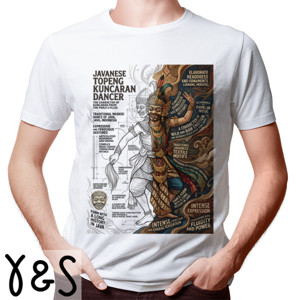 Kaos Kaos Topeng Kuncaran Javanese Dancer