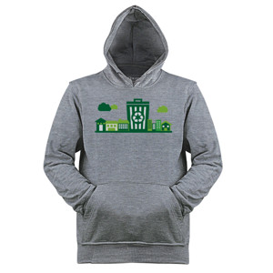 Jaket Hoodie Green Ecology