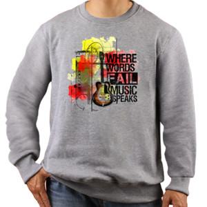 Jaket Sweater Music Speaks