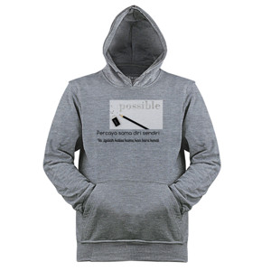 Jaket Hoodie Kaos motivasi