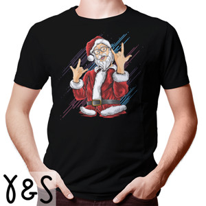 Kaos Santa Claus Christmas Metal