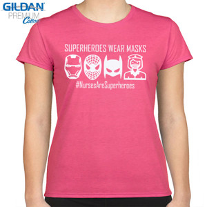 Kaos kaos wanita Nurses Superhero