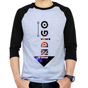 Kaos Raglan Kaos Lengan Panjang 3/4 Pria - inDIGO Eksklusif