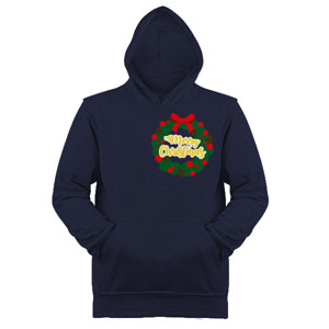 Jaket Hoodie christmas wreath