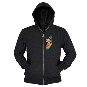 Hoodie Zipper Kaos Gambar Anjing 064