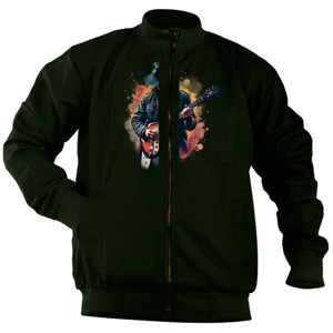 Jaket Bomber guitarist