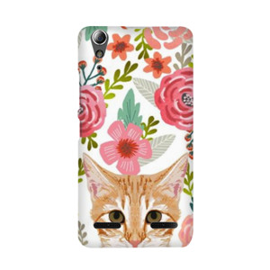 Cute Flowery Cat Casing HP