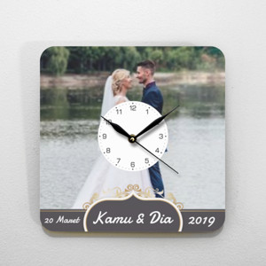 Jam Dinding Template Jam Dinding Tema Pernikahan 5