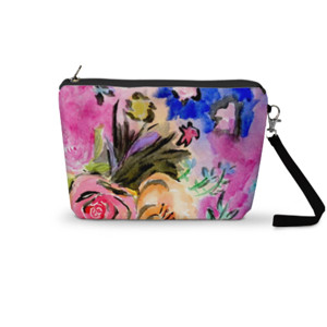 Pouch Trapesium floral galaxy