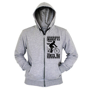 Hoodie Zipper Semangat Ku seiring Gowes Ku
