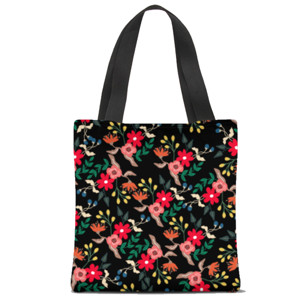 Tas Tote Fullprint Floral Digital Painted