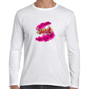 Kaos Tshirt love grafiti