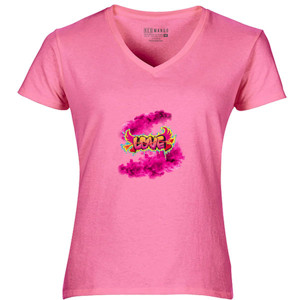 Kaos Tshirt love grafiti