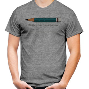 Kaos tshirt tulis namamu di bawah ini