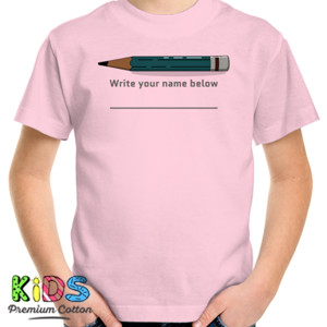 Kaos tshirt tulis namamu di bawah ini