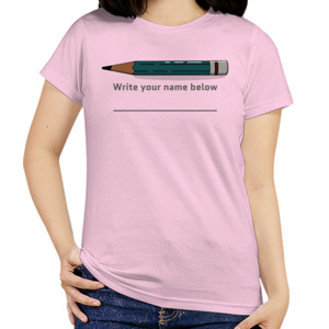 Kaos tshirt tulis namamu di bawah ini