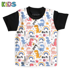 Kaos Anak Full-Print cute dino