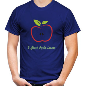 Kaos Stylized Apple Leaves