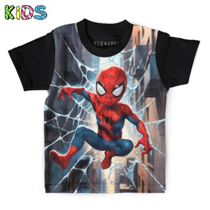 Kaos Anak Full-Print avenger kid spiderman