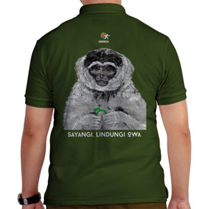 Kaos Polo Sayangi Lindungi Owa