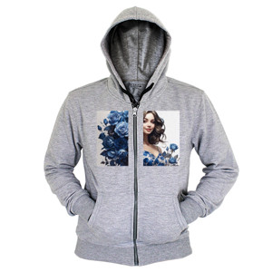 Hoodie Zipper Flower Bloom the Series