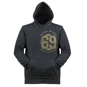Jaket Hoodie KARMA IS LIKE 69  monocolor