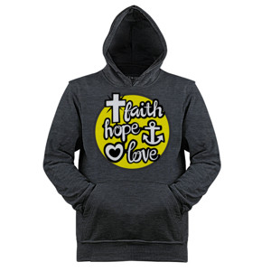 Jaket Hoodie Faith Hope and Love