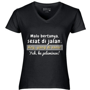 Kaos Malu Bertanya, Ke Pelaminan!