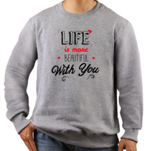 Jaket Sweater Life is beatiful