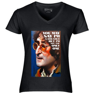 Kaos John Lennon Potret Lukisan