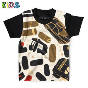 Kaos Anak Full-Print Pola Abstrak 5