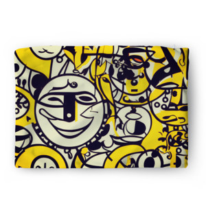 Sarung Bantal Abstrac Face