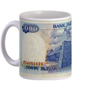 Mug Uang Kuno Pecahan Rp 1000