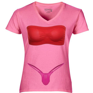 Kaos Bikini Merah Jambu