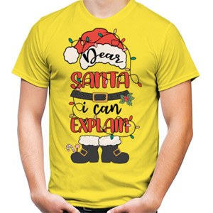 Kaos Santa Claus Christmas Light Topi Santa Claus