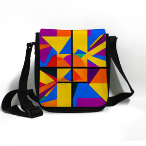 Tas Selempang Tas Selempang Gambar Garis Abstrak 