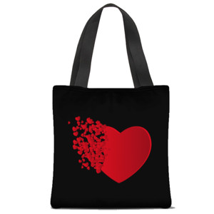 Tas Tote Fullprint Love Floral Tote Bag 