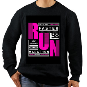 Jaket Sweater Run Marathon Faster 98 Pink