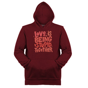 Jaket Hoodie Tipografi Love
